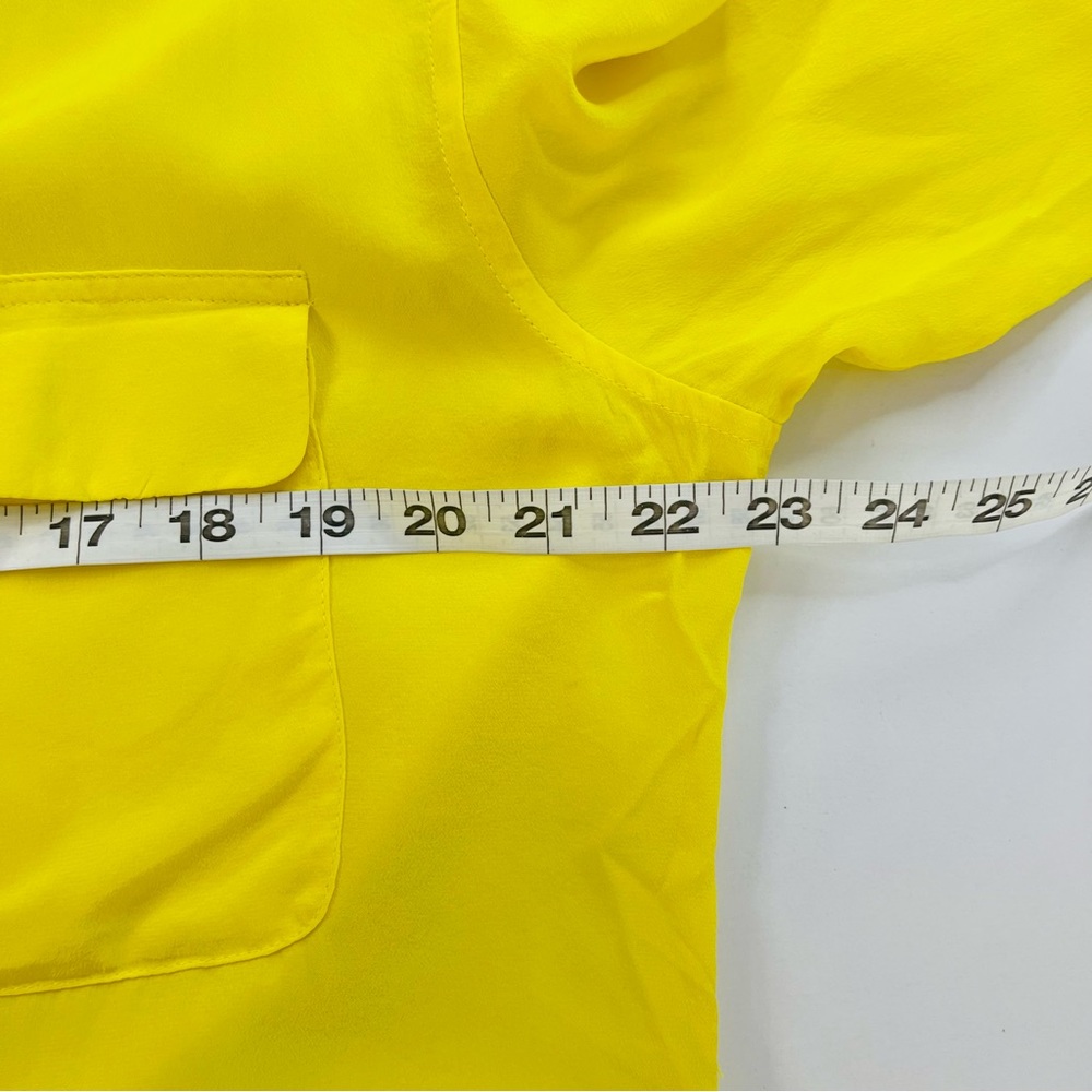Equipment Yellow Long Sleeve Button-Up Blouse - Picture 8 of 11